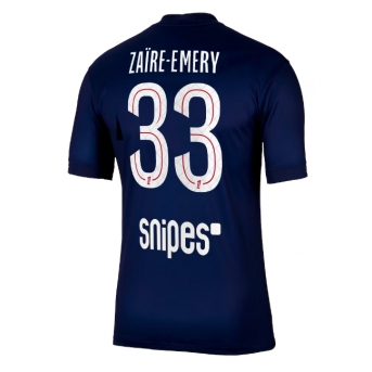 Billige Fotballdrakt Paris Saint-Germain Warren Zaire-Emery #33 Replika Hjemmedrakt 2025-26 Kortermet